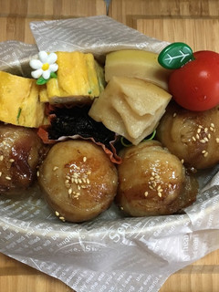 肉巻きおにぎり弁当♪-レシピのメイン写真