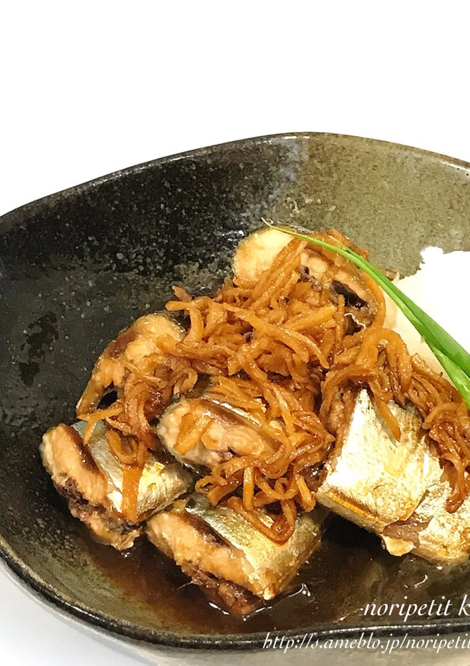 麺つゆde簡単おいしい♡さんまの生姜煮-レシピのメイン写真