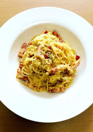 とろとろ卵のペペロンチーノ-レシピのメイン写真