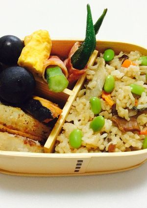 ② 文化祭の準備、応援弁当♡まつたけご飯-レシピのメイン写真