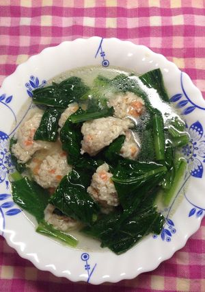 レンコン入り鶏団子スープ-レシピのメイン写真