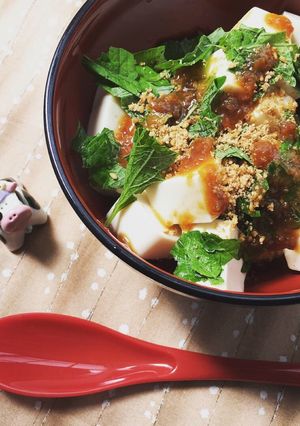 田楽味噌で、豆腐丼-レシピのメイン写真