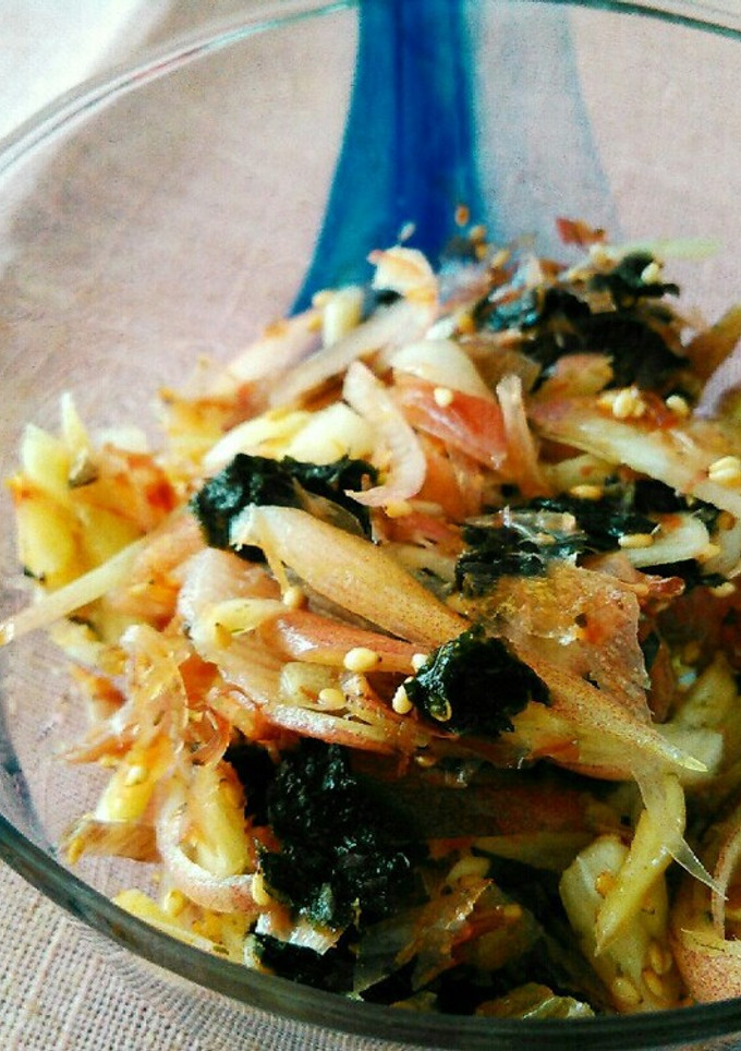 ご飯のお供♥みょうがと海苔のおかか和え-レシピのメイン写真