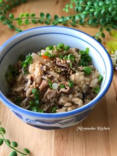 豚バラとひじきの炊き込みご飯-レシピのメイン写真