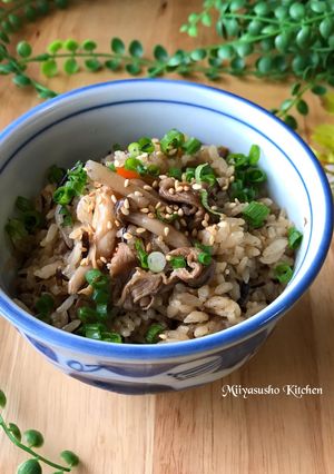 豚バラとひじきの炊き込みご飯-レシピのメイン写真