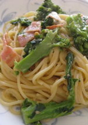 菜の花咲く♪ソイミソパスタ-レシピのメイン写真