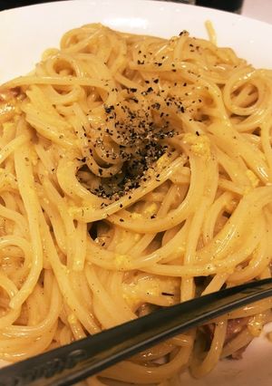 簡単♡カルボナーラ風たまごパスタ-レシピのメイン写真