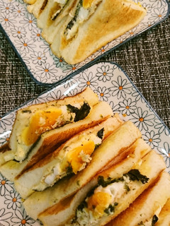 目玉焼き海苔サンド-レシピのメイン写真