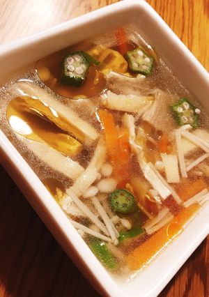 ごま香る生姜を効かせた中華風スープ-レシピのメイン写真