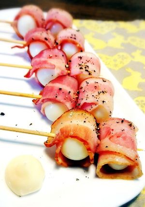 うずらベーコン串-レシピのメイン写真