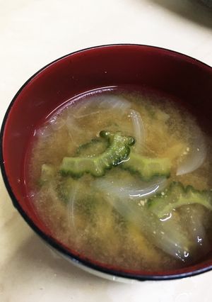 苦くない！ゴーヤのお味噌汁！-レシピのメイン写真