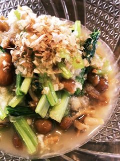 なめこと小松菜のみぞれ和え-レシピのメイン写真