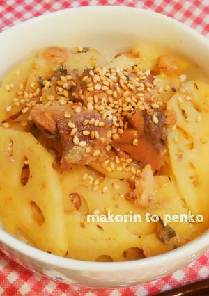 簡単＊鯖缶とれんこんのシャキシャキ甘酢丼-レシピのメイン写真