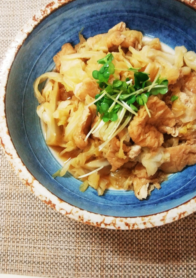 ☆キャベツと油揚げの煮物☆-レシピのメイン写真