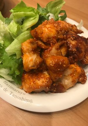 ビールが進む鳥胸肉のピリ辛豆板醤ソース-レシピのメイン写真