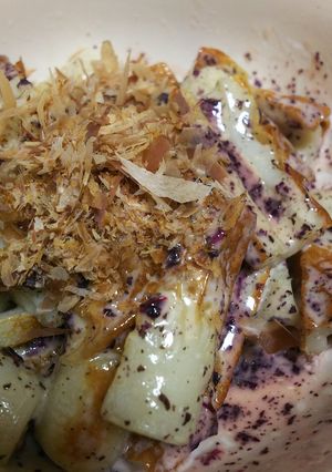おっさんの焼き竹輪マヨゆかり和え-レシピのメイン写真