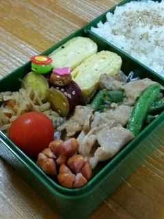 お弁当に簡単豚こま肉の甘味噌炒め-レシピのメイン写真
