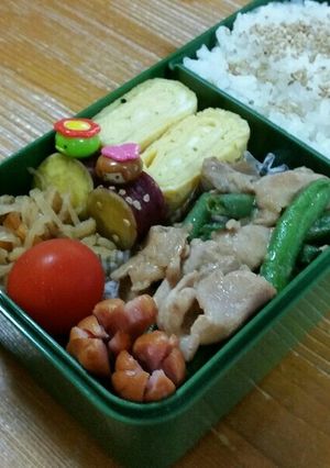 お弁当に簡単豚こま肉の甘味噌炒め-レシピのメイン写真