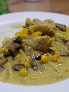 鶏肉とコーンのカレークリーム煮-レシピのメイン写真