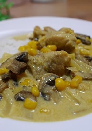 鶏肉とコーンのカレークリーム煮-レシピのメイン写真