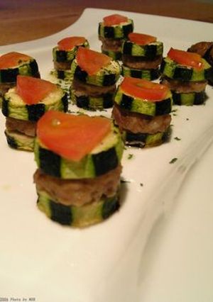 おもてなし　ズッキーニのミンチサンド-レシピのメイン写真
