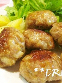 豚ひき肉でカレーつくね~♪♪-レシピのメイン写真