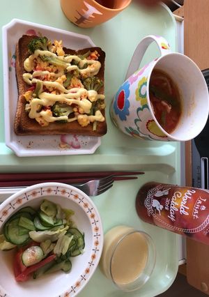 入院先で簡単モーニング-レシピのメイン写真