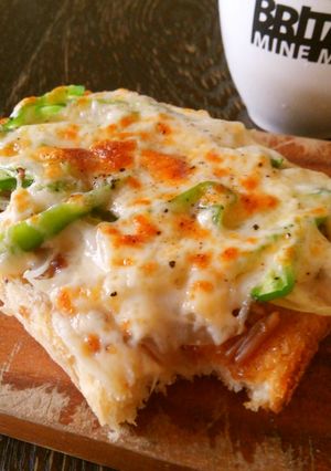 なめたけチーズトースト-レシピのメイン写真