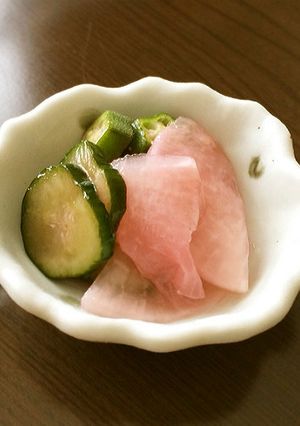 酸っぱ美味♪「大根と胡瓜の梅酢漬け」-レシピのメイン写真