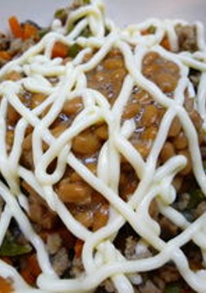 ひき肉納豆-レシピのメイン写真