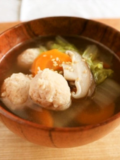 白菜と鶏団子のスープ-レシピのメイン写真