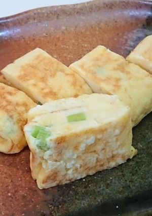 ケーキのようなアスパラ卵焼き-レシピのメイン写真