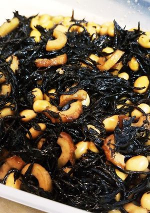 簡単☆ひじきと大豆の煮物♪︎-レシピのメイン写真