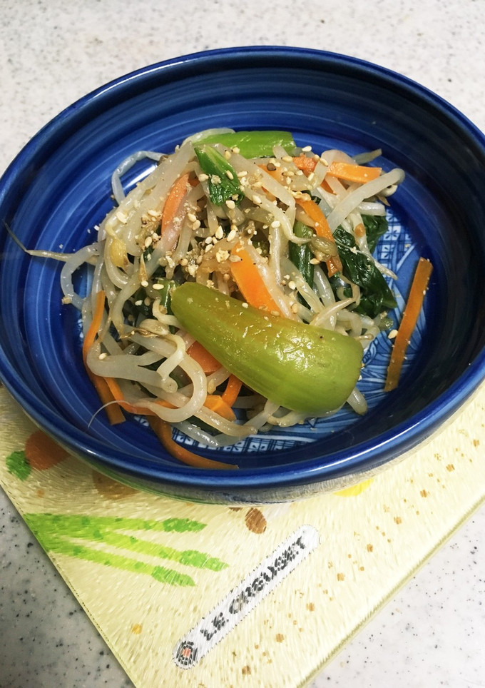 青梗菜ともやしと人参のナムル-レシピのメイン写真