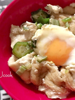 ~お揚げとオクラの煮物~-レシピのメイン写真