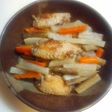手羽先と根菜の芋焼酎煮