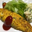 混ぜて焼くから簡単★具だくさんオムレツ