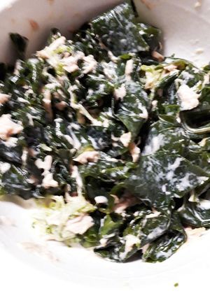 ごま油香る豆苗とワカメのツナサラダ-レシピのメイン写真