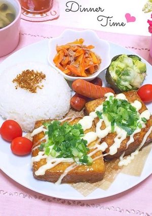 ふわとろっ♪厚揚げ照りマヨチーズ♡-レシピのメイン写真