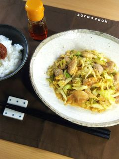 こっくり甘うま*鶏キャベツの簡単みそ炒め-レシピのメイン写真
