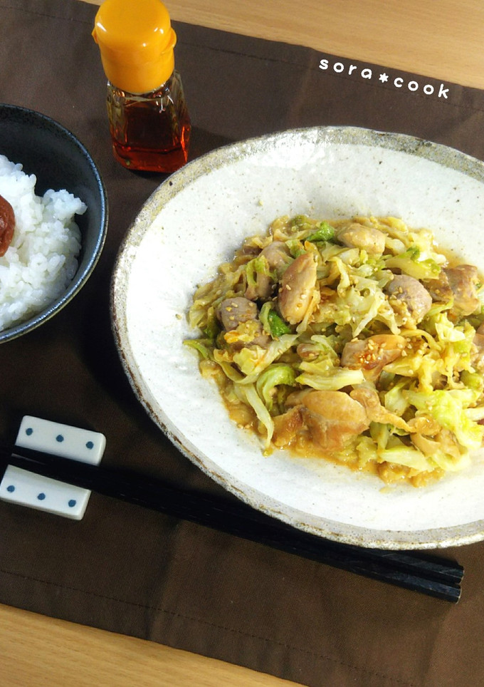 こっくり甘うま＊鶏キャベツの簡単みそ炒め-レシピのメイン写真