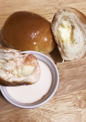 驚！バターロールのたらこクリームディップ-レシピのメイン写真