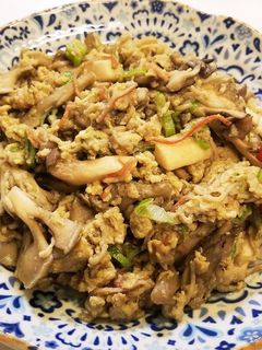 まいたけエリンギの卵炒め-レシピのメイン写真