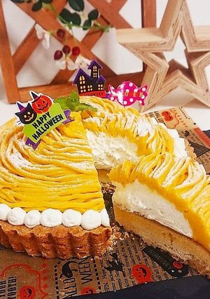 かぼちゃのモンブランタルト-レシピのメイン写真