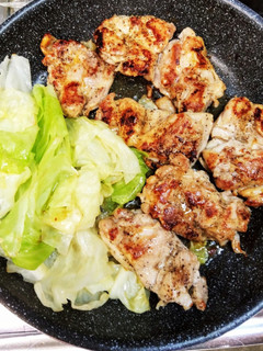 付け合わせも一緒に作る 鶏モモステーキ-レシピのメイン写真