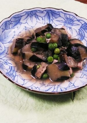 ナスと鶏もも肉の甘辛味噌炒め-レシピのメイン写真