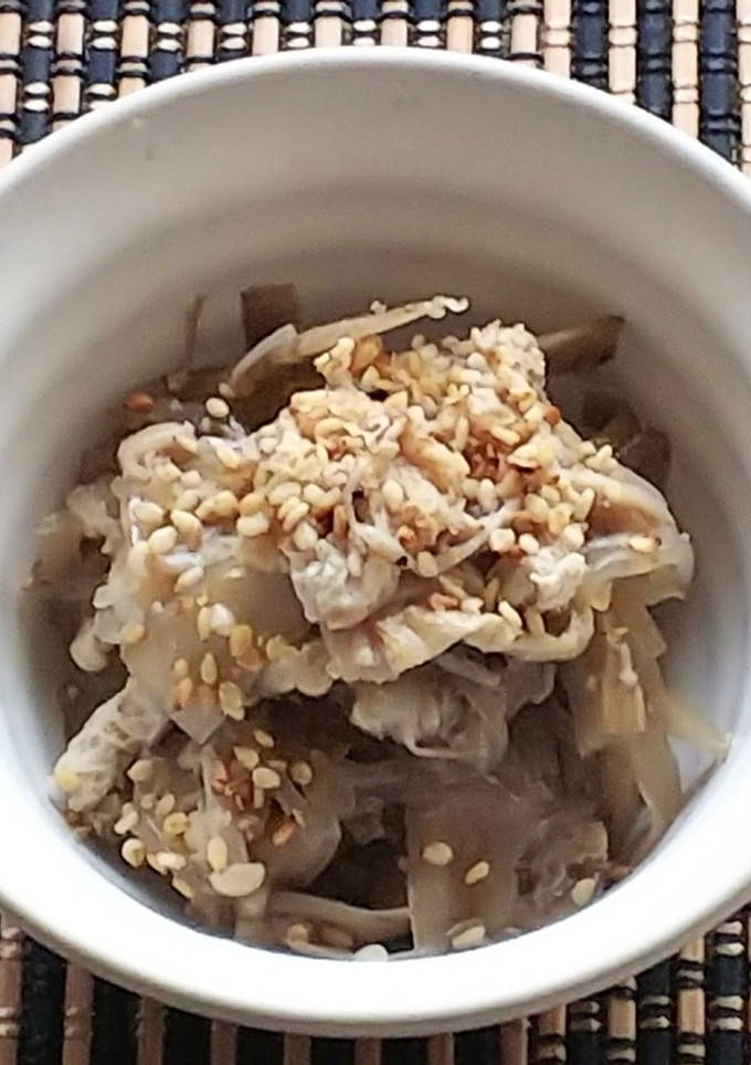 榎茸と白滝の炒り煮-レシピのメイン写真