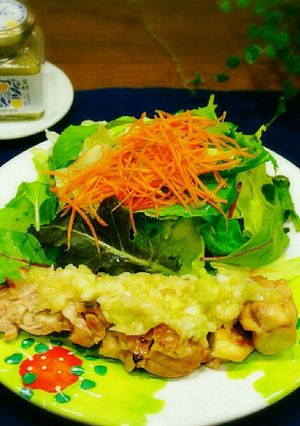 鶏もも肉のネギ塩レモン胡椒ソースがけ-レシピのメイン写真