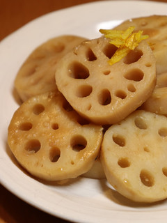 夕食おもてなし正月♪蓮根の煮物~みそ味~-レシピのメイン写真