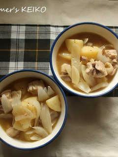 鶏肉とじゃがいも、玉ねぎの煮込み-レシピのメイン写真
